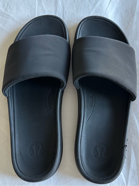 lululemon athletica Shoes - Lululemon Restfeel Black Slide Sandals